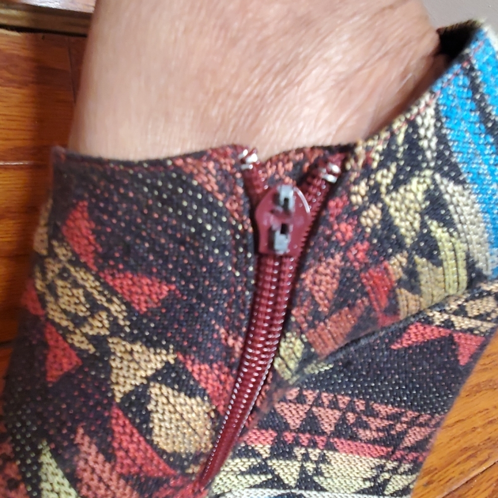 Colorful Wedge Booties - Picture 5 of 8